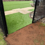 Artificial turf and paver walkway installation at a Cleveland, Ohio property